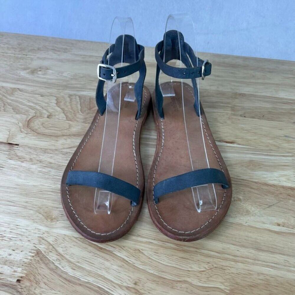 Urban Outfitters  Sandals Womens 6 Genuine leather Suede Upper  Thin Strap  - Picture 8 of 10